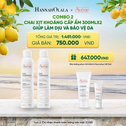  COMBO 2 CHAI XỊT KHOÁNG CẤP ẨM EAU THERMALE AVÈNE EAU THERMALE 300ML GIÚP LÀM DỊU VÀ BẢO VỆ DA - A1925 