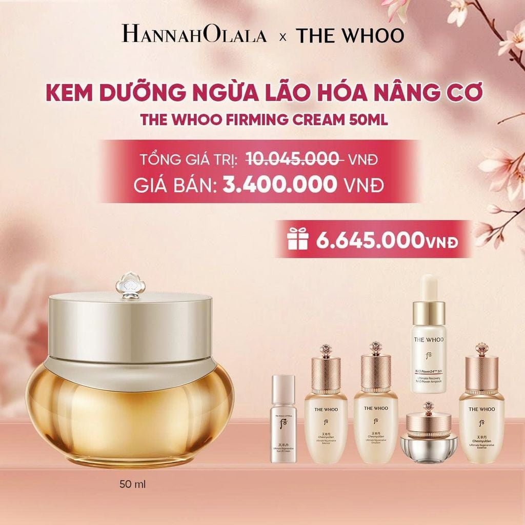  KEM DƯỠNG NGỪA LÃO HÓA NÂNG CƠ THE WHOO FIRMING CREAM 50ML - A415 