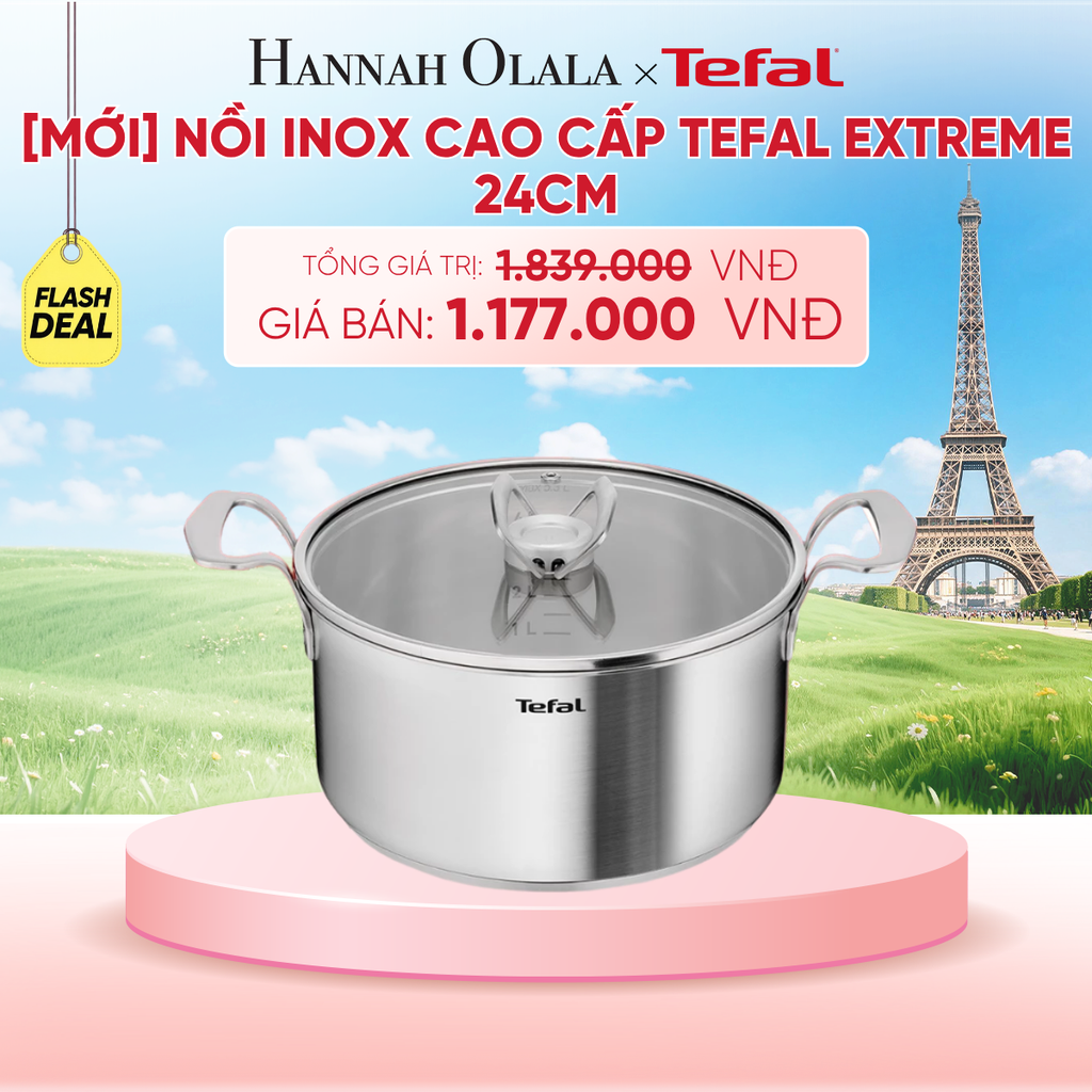  [MỚI] NỒI INOX CAO CẤP TEFAL EXTREME - B287 
