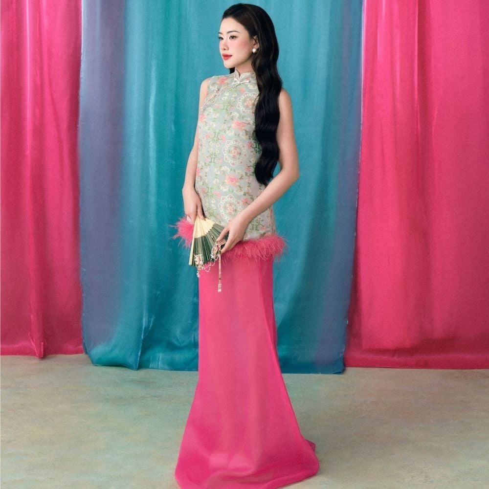  DEAL 7: SET ĐỒ MẶC TẾT 02 MÓN BÍCH ĐÀO 