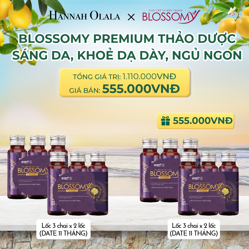  [FLASH DEAL] MUA 2 TẶNG 2 LỐC 3 THỰC PHẨM BẢO VỆ SỨC KHỎE BLOSSOMY PREMIUM THẢO DƯỢC (DATE 11 THÁNG) - A262 