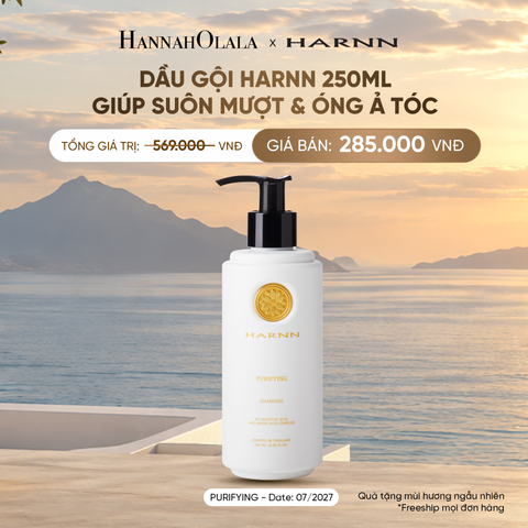  [SALE CẬN DATE] DẦU GỘI HARNN 250ML GIÚP SUÔN MƯỢT & ÓNG Ả TÓC 