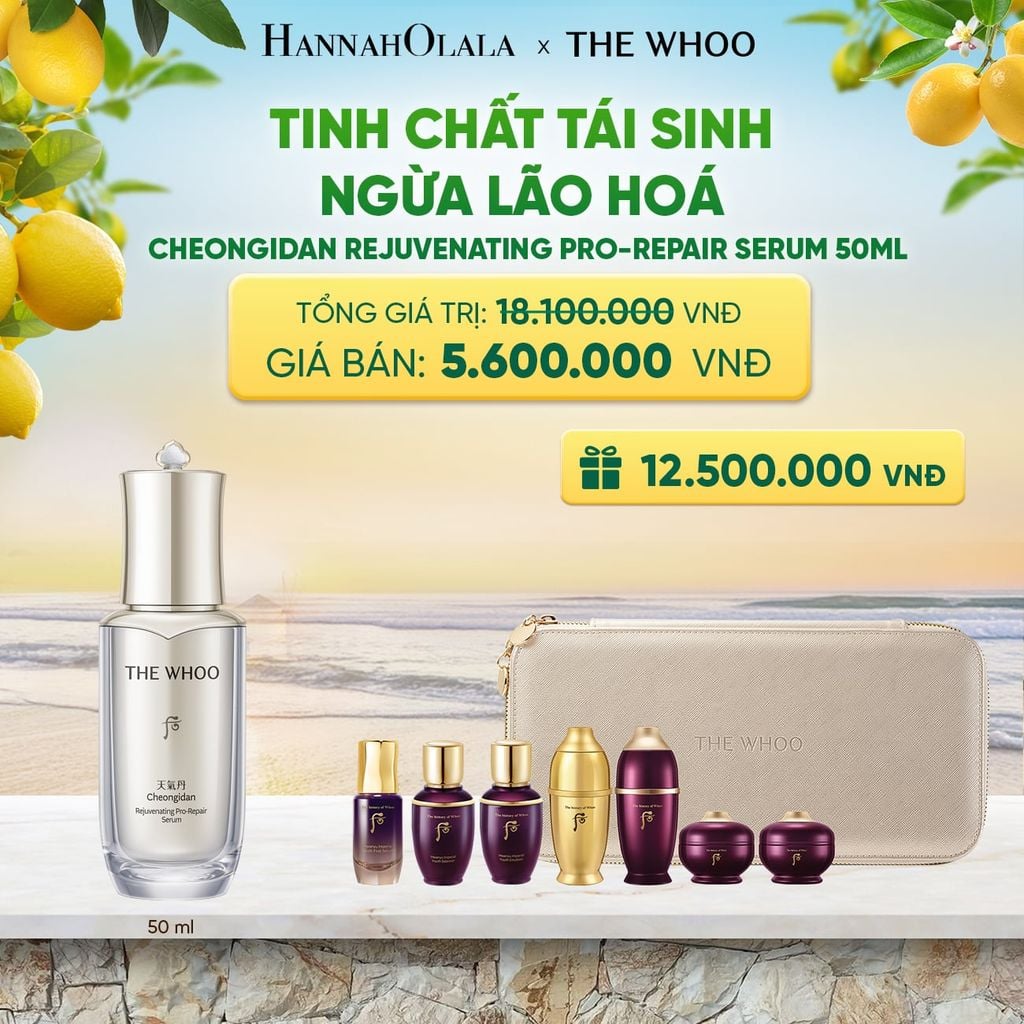  TINH CHẤT TÁI SINH NGỪA LÃO HOÁ THE WHOO CHEONGIDAN REJUVENATING PRO-REPAIR SERUM 50ML - A83 