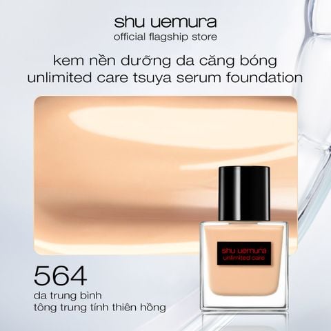  A726_DEAL 22: KEM NỀN DẠNG SERUM NUÔI DƯỠNG LÀN DA RẠNG RỠ SHU UEMURA UNLIMITED CARE TSUYA SERUM FOUNDATION 