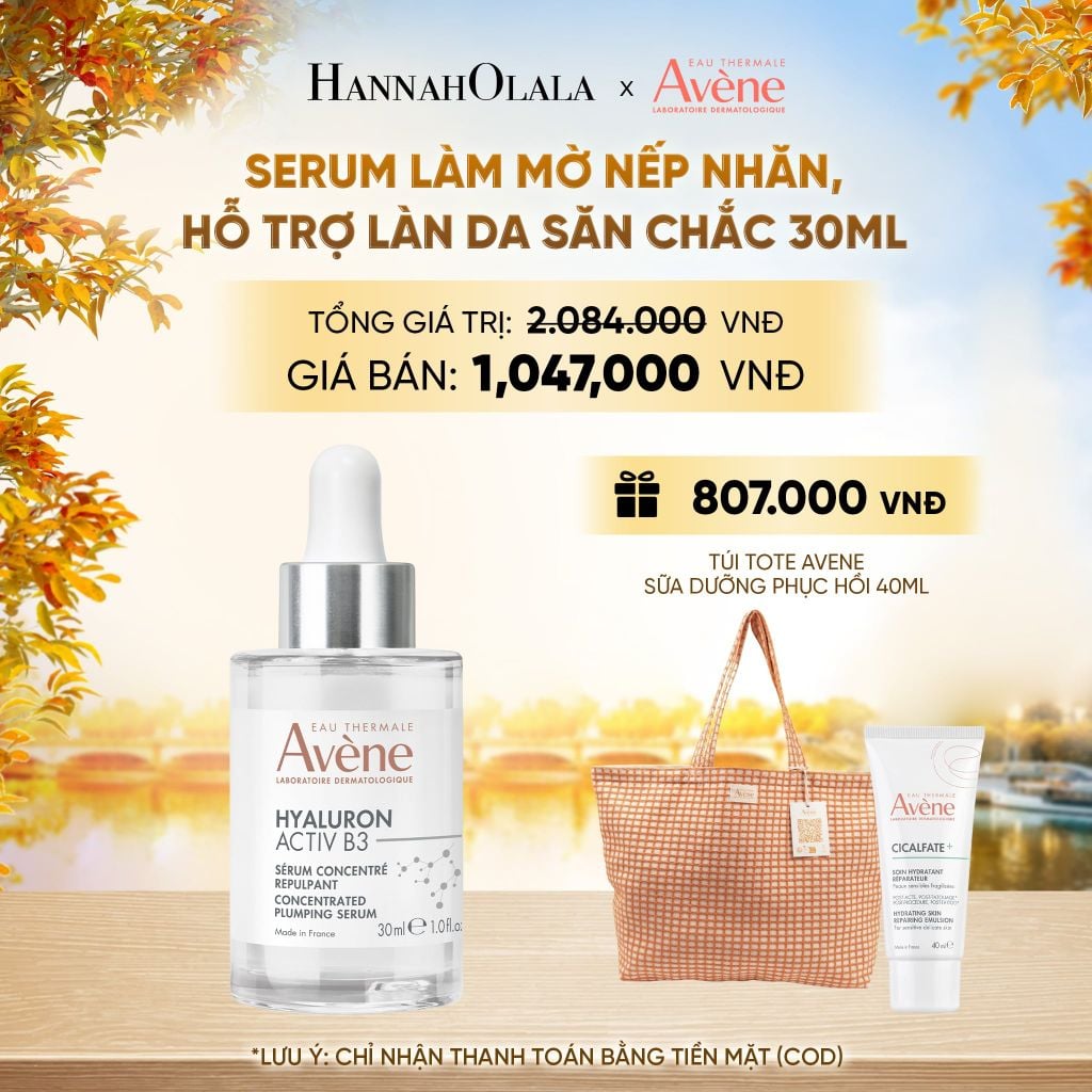  SERUM LÀM MỜ NẾP NHĂN, HỖ TRỢ LÀN DA SĂN CHẮC EAU THERMALE AVÈNE HYALURON ACTIV B3 SERUM 30ML - E884 
