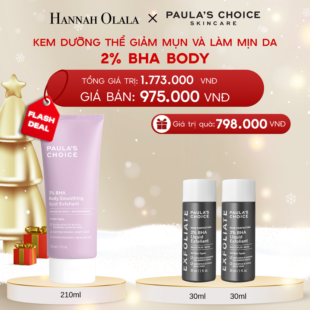  A1350_DEAL 18:  KEM DƯỠNG THỂ GIÚP LOẠI BỎ TẾ BÀO DA CHẾT VÀ MỀM MỊN DA 2% BHA 210ML 