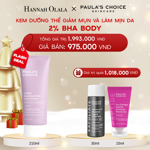  DEAL 19: KEM DƯỠNG THỂ GIÚP LOẠI BỎ TẾ BÀO DA CHẾT VÀ MỀM MỊN DA 2% BHA 210ML 