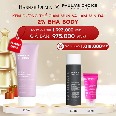  DEAL 19: KEM DƯỠNG THỂ GIÚP LOẠI BỎ TẾ BÀO DA CHẾT VÀ MỀM MỊN DA 2% BHA 210ML 