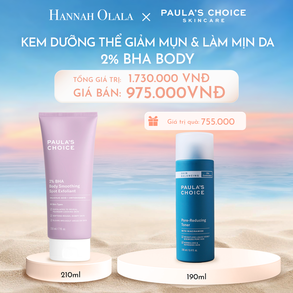  DEAL 7: [PHIÊN BẢN MỚI] KEM DƯỠNG THỂ HỖ TRỢ GIẢM MỤN VÀ LÀM MỊN DA 2% BHA 210ML 