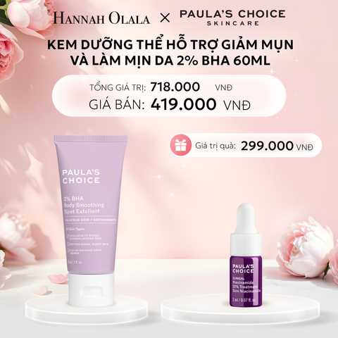  E1202: DEAL 7:  KEM DƯỠNG THỂ GIÚP LOẠI BỎ TẾ BÀO DA CHẾT VÀ MỀM MỊN DA 2% BHA 60ML 
