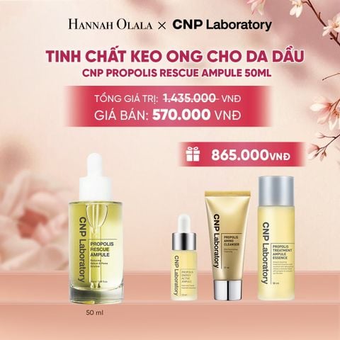  TINH CHẤT KEO ONG CHO DA DẦU PHỤC HỒI LÀN DA TẨY TẾ BÀO CHẾT CNP PROPOLIS RESCUE AMPULE 50ML - A239 