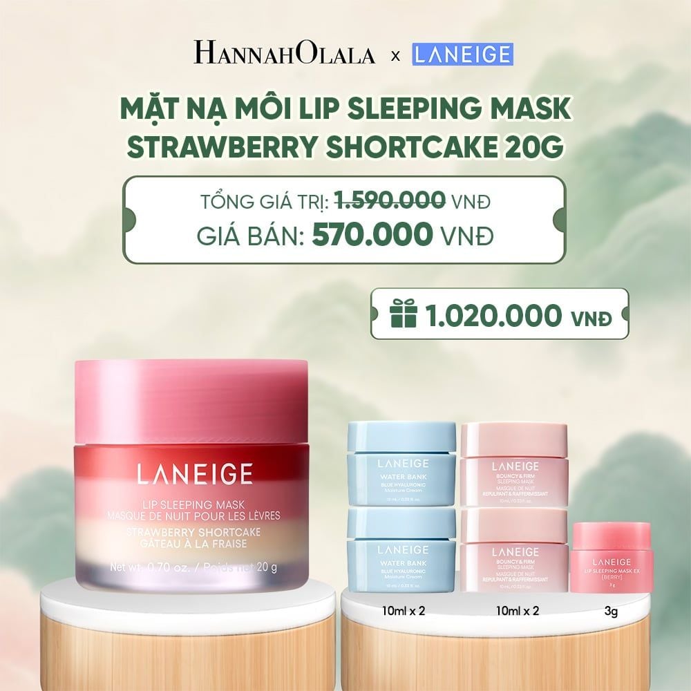  MẶT NẠ NGỦ DÀNH CHO MÔI LANEIGE LIP SLEEPING MASK SHORTCAKE_20G - A1653 