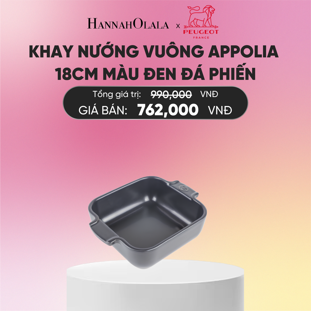  KHAY NƯỚNG VUÔNG APPOLIA 18CM 