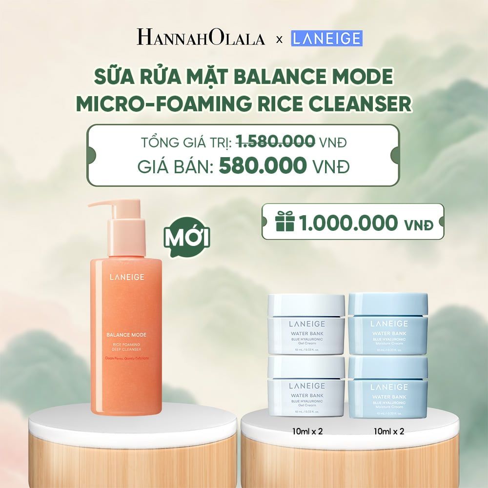  SỮA RỬA MẶT BALANCE MODE MICRO FOAMING RICE CLEANSER LÀM SẠCH CHO DA DẦU VÀ DA HỖN HỢP 250ML - A1661 