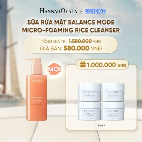  MỚI - SỮA RỬA MẶT BALANCE MODE MICRO FOAMING RICE CLEANSER LÀM SẠCH CHO DA DẦU VÀ DA HỖN HỢP 250ML - A728 