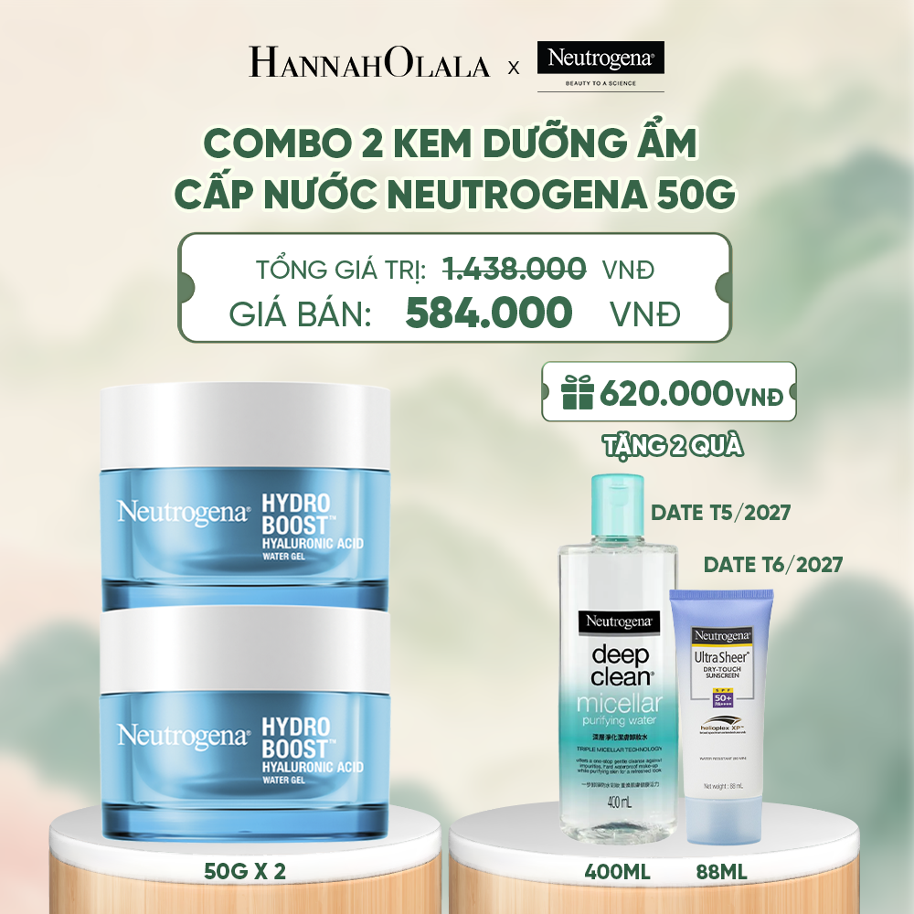  COMBO 2 KEM DƯỠNG ẨM CẤP NƯỚC NEUTROGENA HYDRO BOOST WATER GEL 50G - A995 