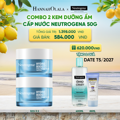  COMBO 2 KEM DƯỠNG ẨM CẤP NƯỚC NEUTROGENA HYDRO BOOST WATER GEL 50G 