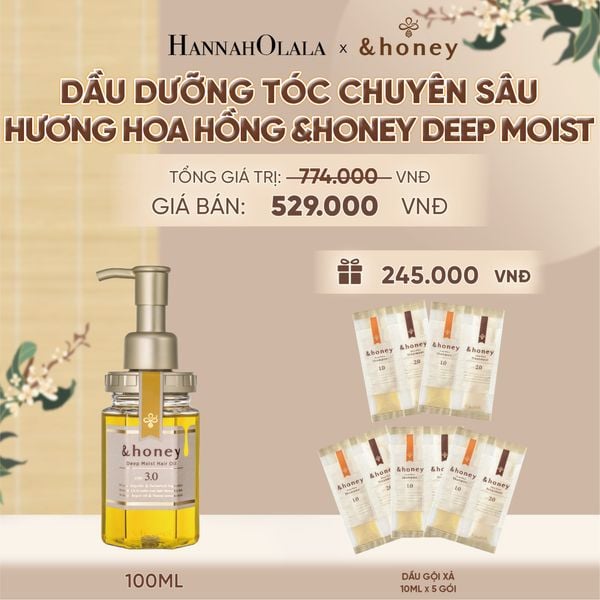  DẦU DƯỠNG TÓC CHUYÊN SÂU HƯƠNG HOA HỒNG DAMASK &HONEY DEEP MOIST - A394 