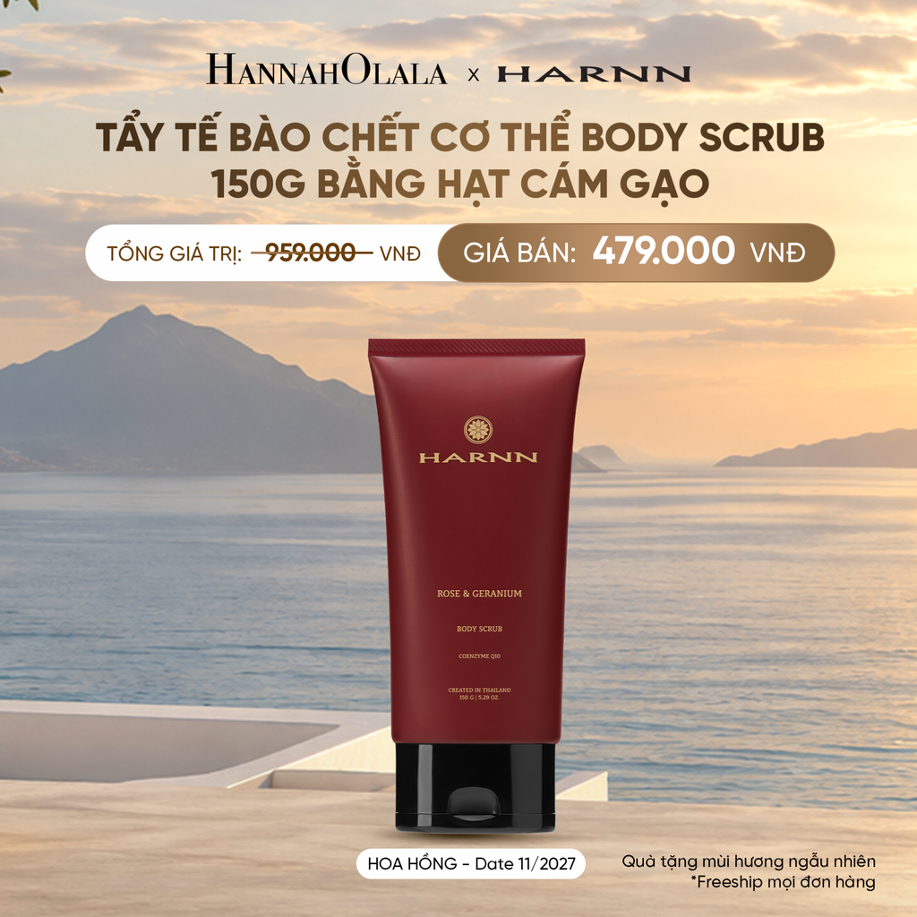  TẨY TẾ BÀO CHẾT CƠ THỂ BODY SCRUB 150G BẰNG HẠT CÁM GẠO HƯƠNG TINH DẦU THIÊN NHIÊN 