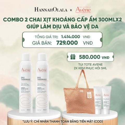  COMBO 2 CHAI XỊT KHOÁNG CẤP ẨM EAU THERMALE AVÈNE EAU THERMALE 300ML GIÚP LÀM DỊU VÀ BẢO VỆ DA 
