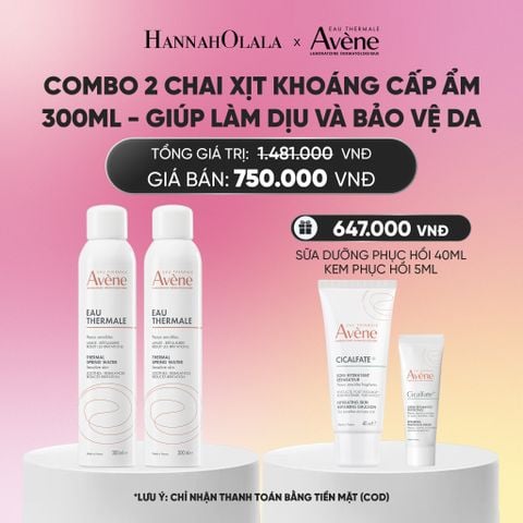  COMBO 2 CHAI XỊT KHOÁNG CẤP ẨM EAU THERMALE AVÈNE EAU THERMALE 300ML GIÚP LÀM DỊU VÀ BẢO VỆ DA_A2275 