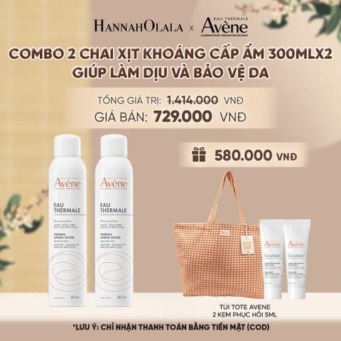  COMBO 2 CHAI XỊT KHOÁNG CẤP ẨM EAU THERMALE AVÈNE EAU THERMALE 300ML GIÚP LÀM DỊU VÀ BẢO VỆ DA - A2643 