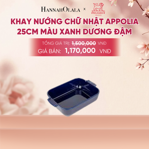  KHAY NƯỚNG CHỮ NHẬT APPOLIA 25CM - A1037 