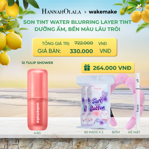  SON TINT WAKEMAKE WATER BLURRING LAYER TINT DƯỠNG ẨM, BỀN MÀU LÂU TRÔI. - A445 