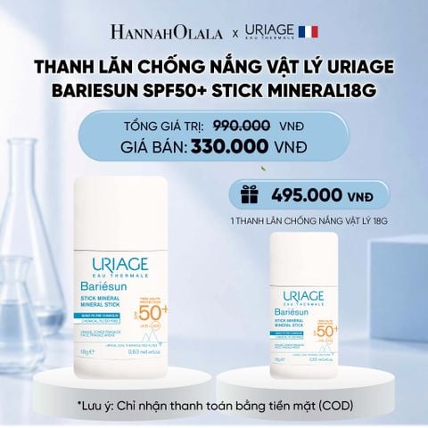  THANH LĂN CHỐNG NẮNG VẬT LÝ URIAGE BARIESUN SPF50+ STICK MINERAL18G 