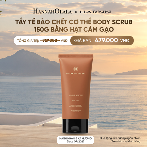  TẨY TẾ BÀO CHẾT CƠ THỂ BODY SCRUB 150G BẰNG HẠT CÁM GẠO HƯƠNG TINH DẦU THIÊN NHIÊN 