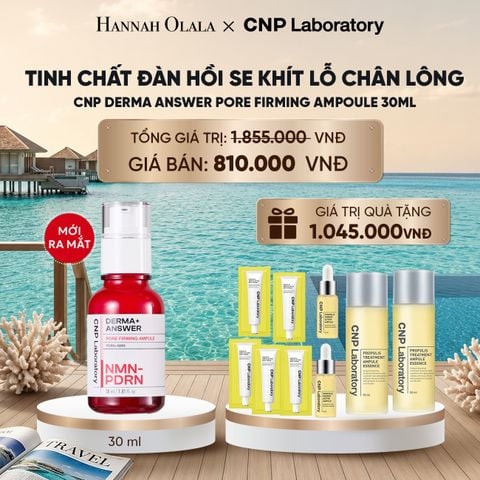  MỚI RA MẮT - TINH CHẤT ĐÀN HỒI SE KHÍT LỖ CHÂN LÔNG CNP DERMA ANSWER PORE FIRMING AMPOULE 30ML_ D229 