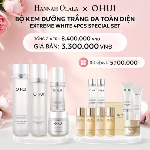 E785: DEAL 26: BỘ DƯỠNG TRẮNG DA TOÀN DIỆN 4 BƯỚC OHUI EXTREME WHITE 4PCS SPECIAL SET - [GIAO HÀNG TỪ 03/10] 