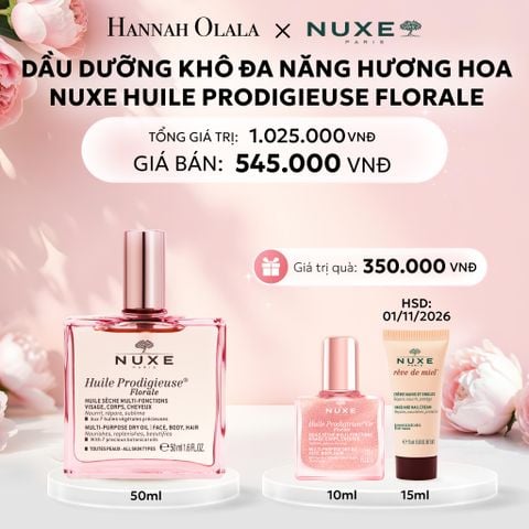  E610: DEAL 3: DẦU DƯỠNG KHÔ ĐA NĂNG NUXE HUILE PRODIGIEUSE MULTI-PURPOSE DRY OIL 50ML (CHỌN HƯƠNG) - [GIAO HÀNG TỪ 03/10] 