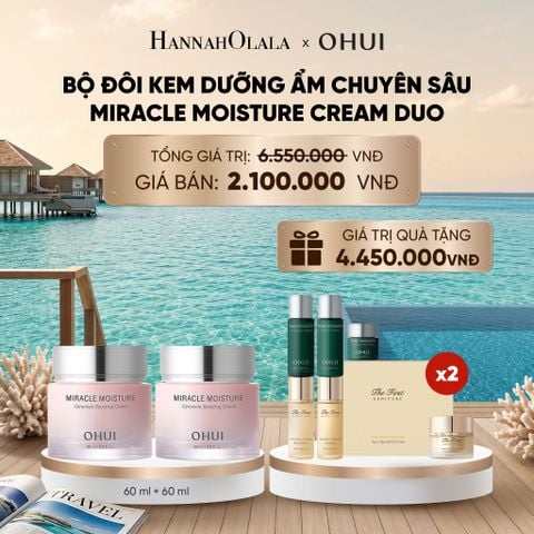  BỘ ĐÔI KEM DƯỠNG ẨM CHUYÊN SÂU OHUI MIRACLE MOISTURE CREAM DUO_ D1696 
