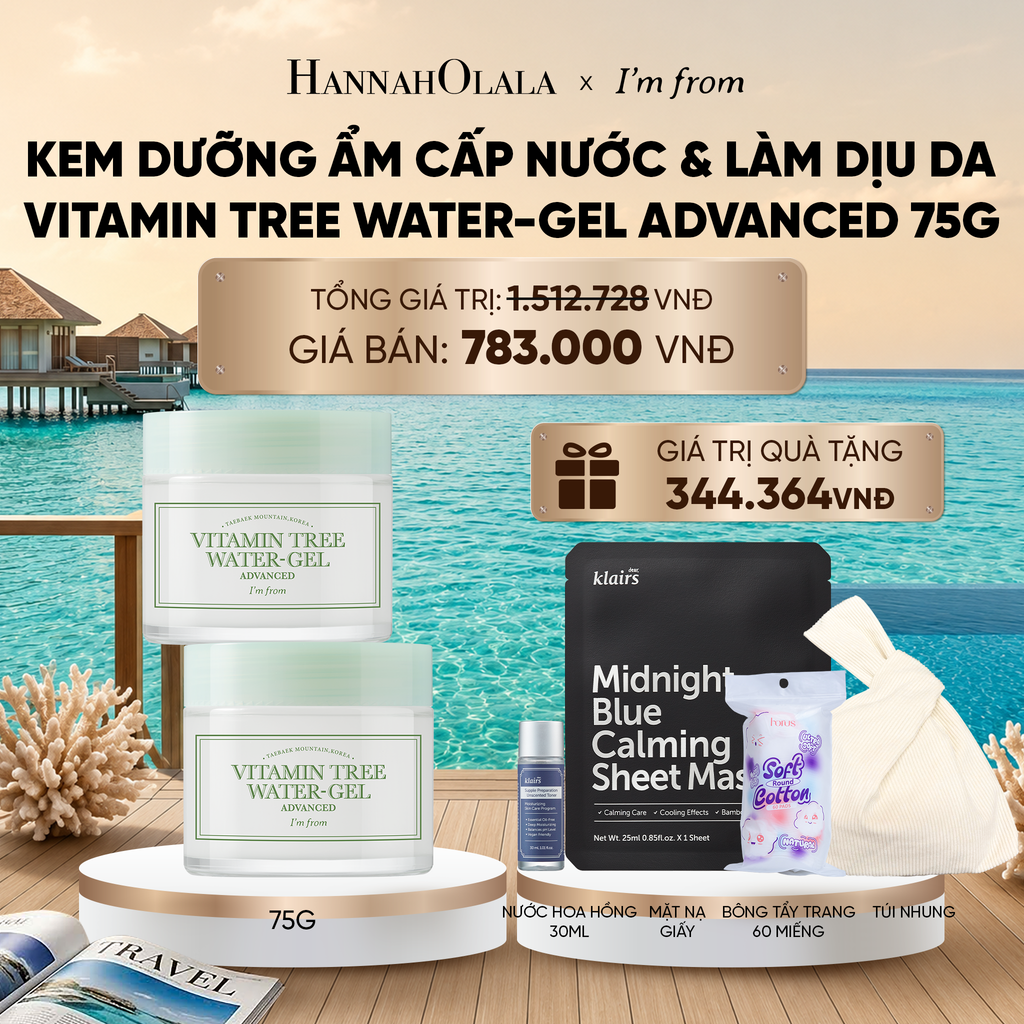  COMBO 2 KEM DƯỠNG VITAMIN TREE WATER-GEL ADVANCED 75G_ D116 