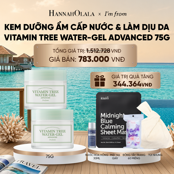  COMBO 2 KEM DƯỠNG VITAMIN TREE WATER-GEL ADVANCED 75G_ D116 