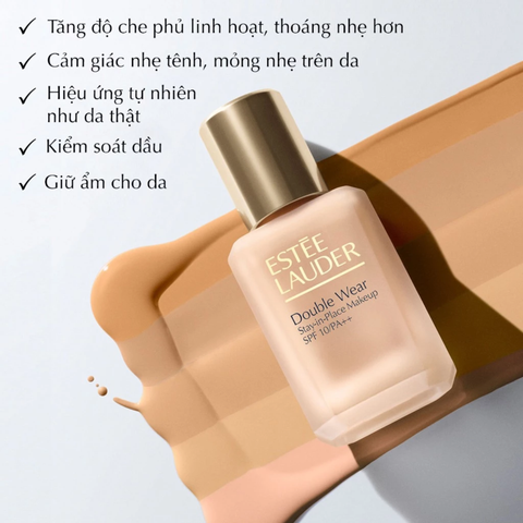  KEM NỀN LÂU TRÔI 36 GIỜ, LÌ MỊN ESTÉE LAUDER DOUBLE WEAR STAY-IN-PLACE SPF 10/PA++I FOUNDATION 30ML - DEAL 11 - E9 
