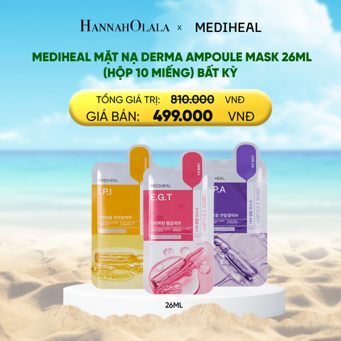  DEAL 5 : MEDIHEAL MẶT NẠ DERMA AMPOULE MASK 26ML (HỘP 10 MIẾNG) BẤT KỲ 