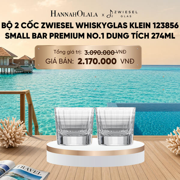  BỘ 2 CỐC ZWIESEL WHISKYGLAS KLEIN 123856 SMALL BAR PREMIUM NO.1 DUNG TÍCH 274ML_ D1121 
