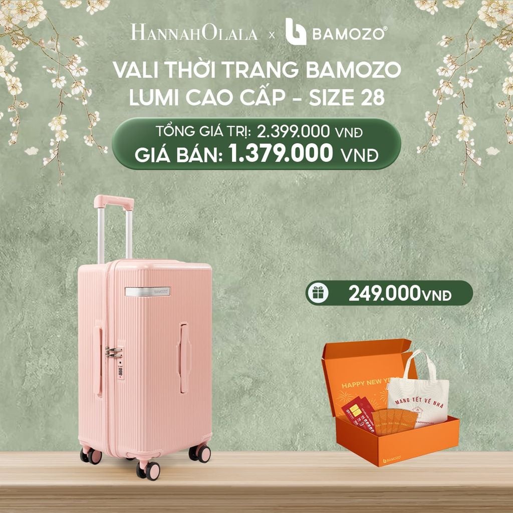  DEAL 1: VALI BAMOZO LUMISPACE CAO CẤP (TẶNG BỘ QUÀ TẾT GỒM LÌ XÌ TẾT, THIỆP TẾT, TÚI TOTE) 