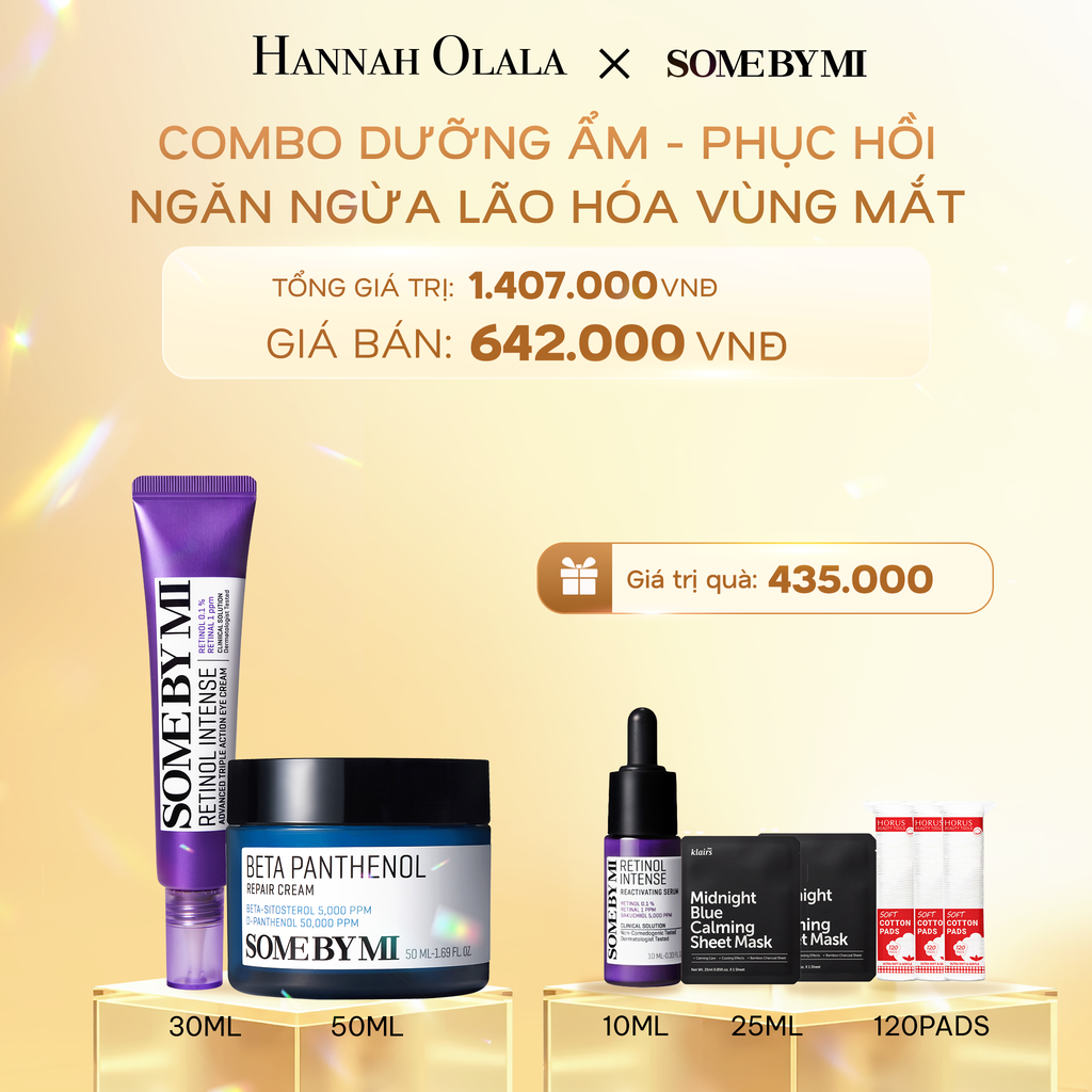  C981_DEAL 5: COMBO DƯỠNG ẨM - PHỤC HỒI - NGĂN NGỪA LÃO HÓA VÙNG MẮT 
