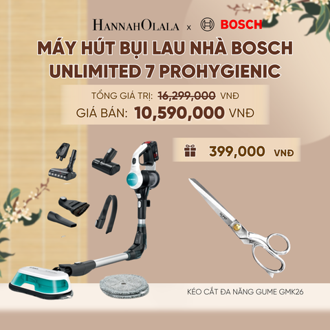  MÁY HÚT BỤI LAU NHÀ BOSCH UNLIMITED 7 BCS71HYG3 PROHYGIENIC - A1281 