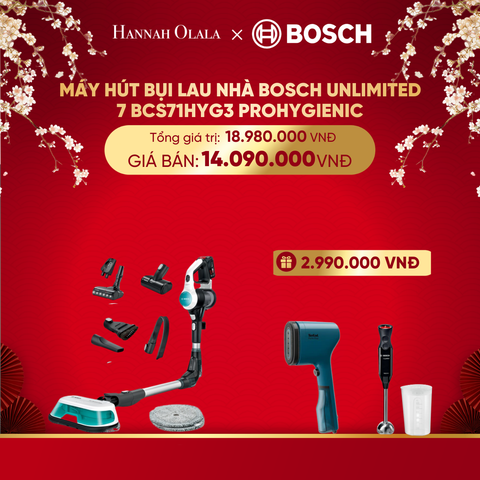  DEAL 5: MÁY HÚT BỤI LAU NHÀ BOSCH UNLIMITED 7 BCS71HYG3 PROHYGIENIC 