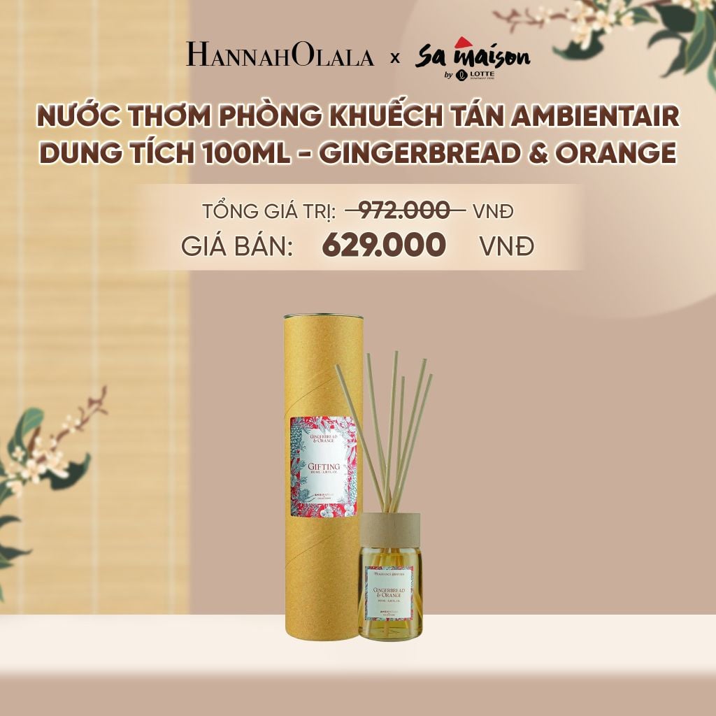  NƯỚC THƠM PHÒNG KHUẾCH TÁN AMBIENTAIR, DUNG TÍCH 100ML - DEAL 3 - A1810 