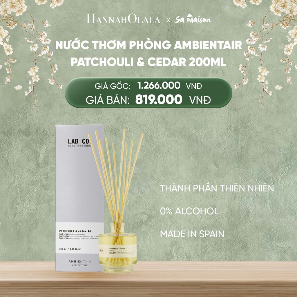  DEAL 3: NƯỚC THƠM PHÒNG KHUẾCH TÁN AMBIENTAIR, DUNG TÍCH 200ML 