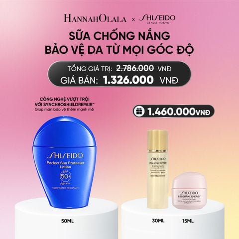  SỮA CHỐNG NẮNG DƯỠNG DA SHISEIDO GSC PERFECT SUN PROTECTOR LOTION SPF50+ 50ML - DEAL 4 