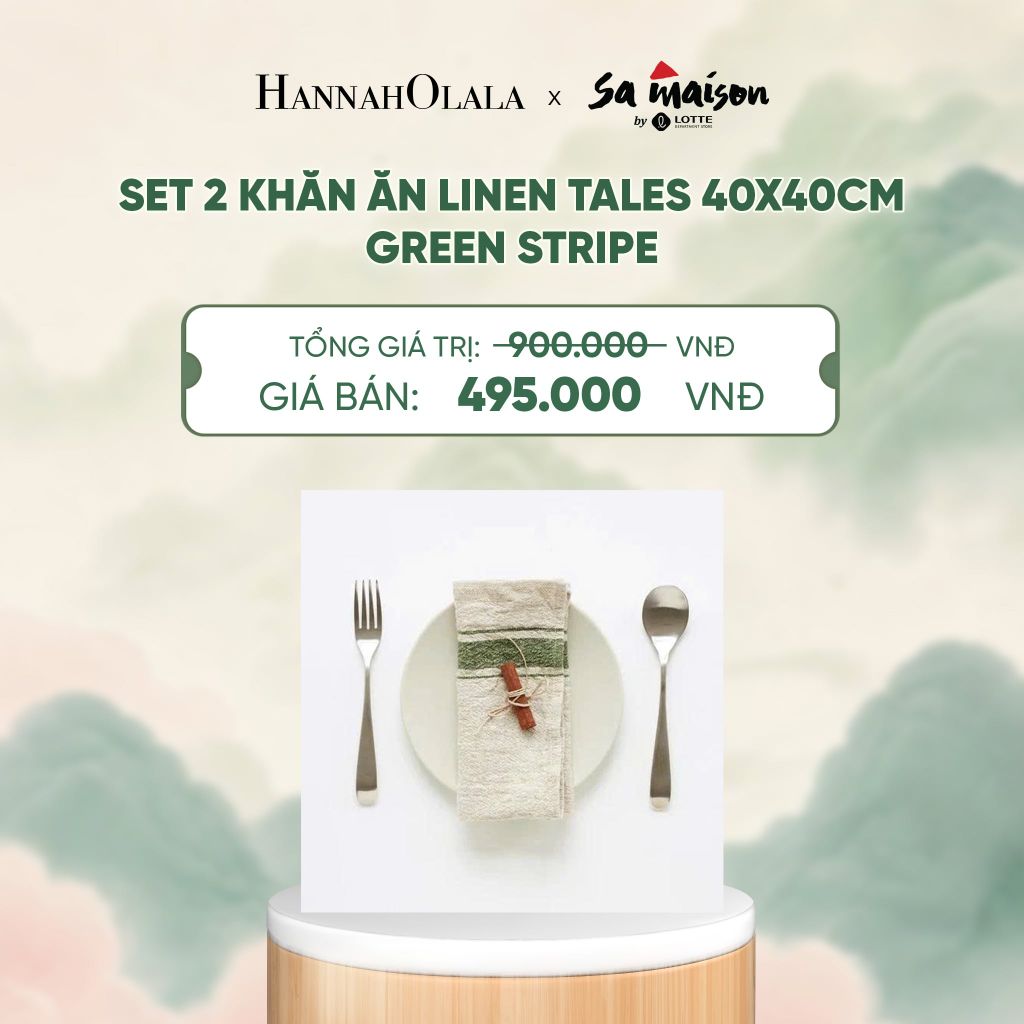  SET 2 KHĂN ĂN LINEN TALES 45X45CM - DEAL 4 - A1773 