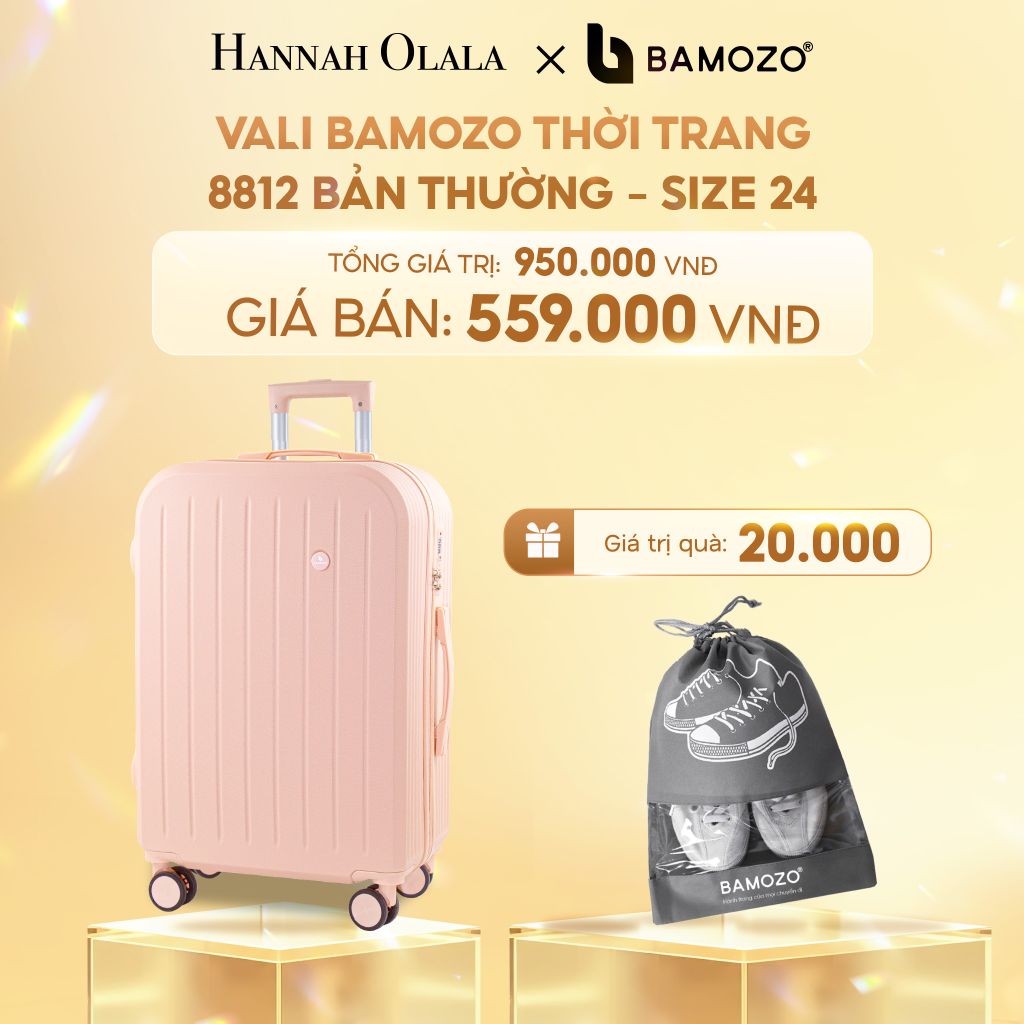  C278_DEAL 4: VALI BAMOZO 8812 BẢN THƯỜNG (TẶNG 2 TÚI ĐỰNG GIÀY) 