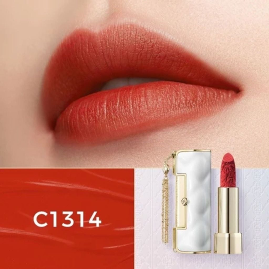  HOA TÂY TỬ SON KHÓA ĐỒNG TÂM 3.8G FLORASIS - BLOOMING ROUGE SOFT MATTE LOVE LOCK_ D151 
