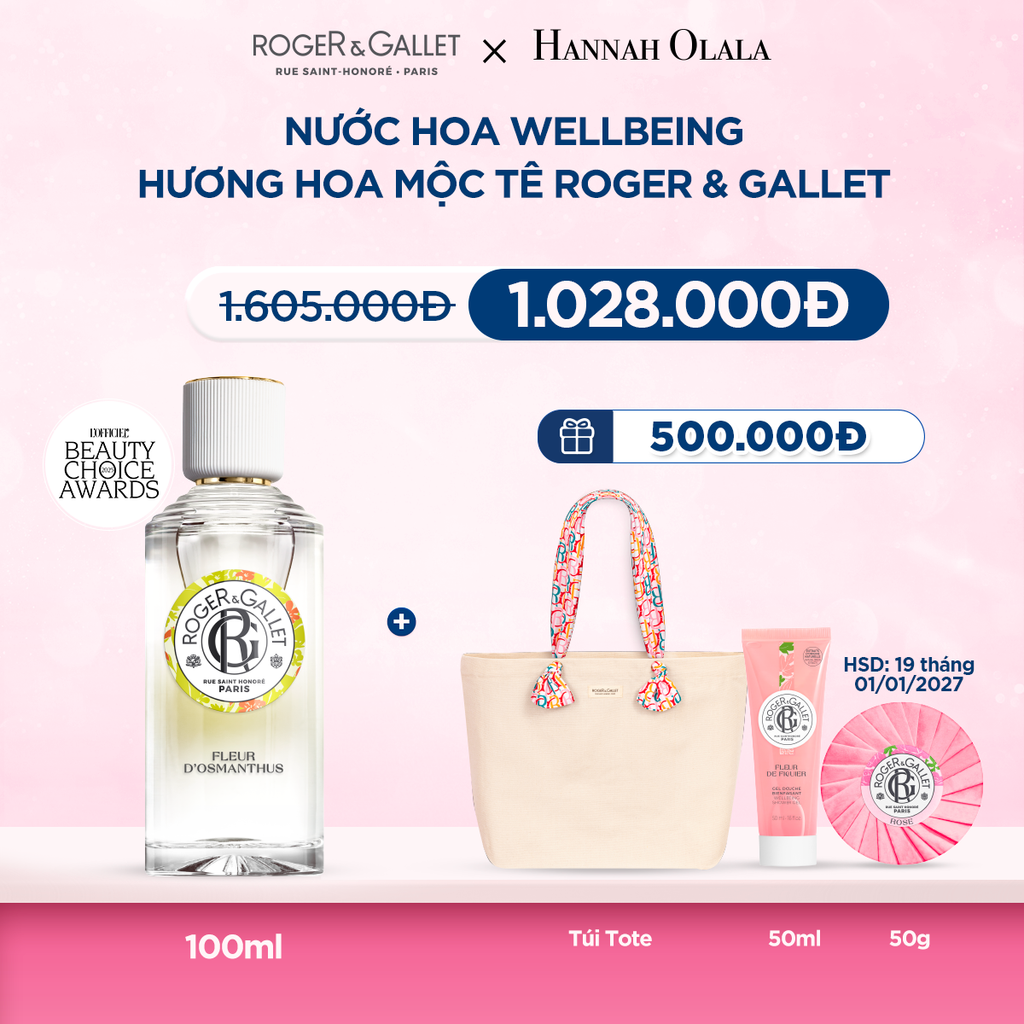  M46_DEAL 2: NƯỚC HOA WELLBEING ROGER&GALLET 100ML 